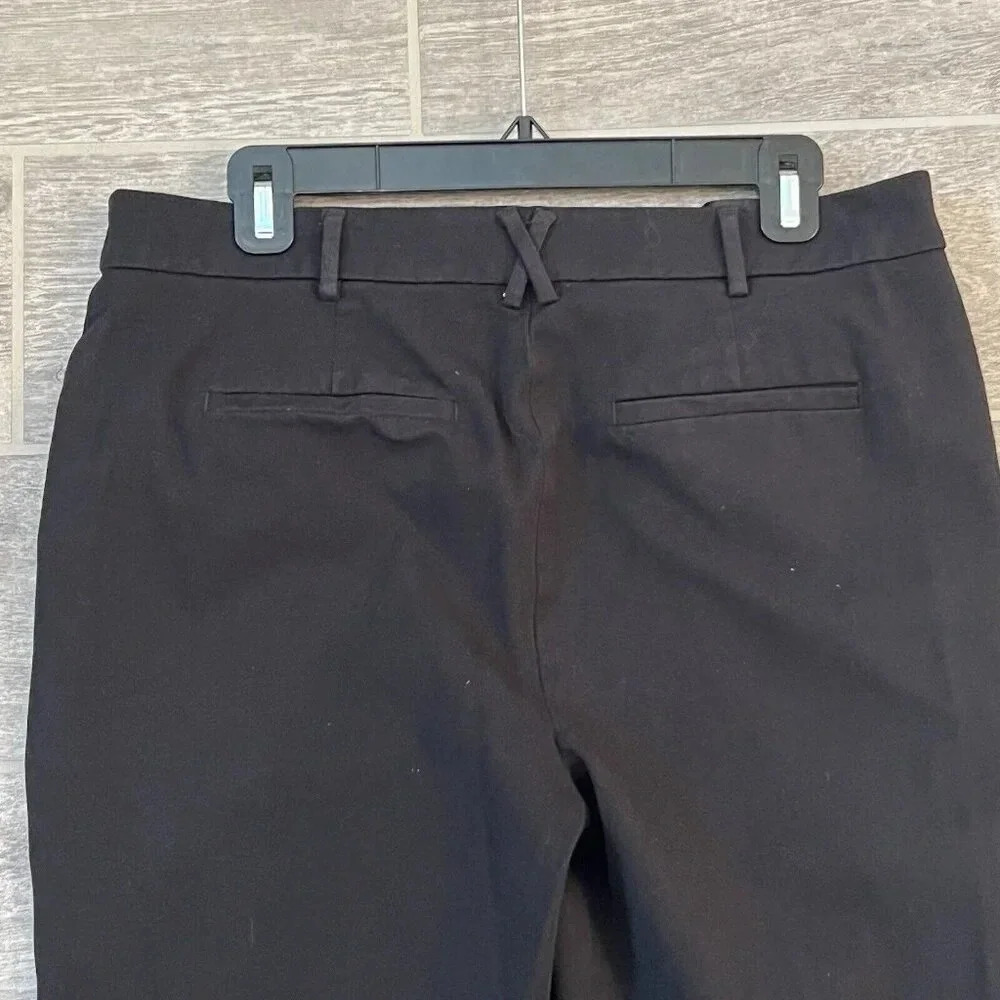Maeve by Anthropologie Women’s Black Dress Pants Size 10 Black Cropped Stretch - Picture 4 of 11